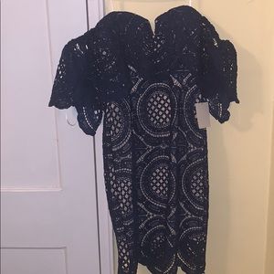 Navy crochet Lulu’s dress